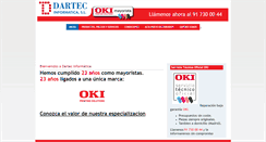 Desktop Screenshot of dartec.es